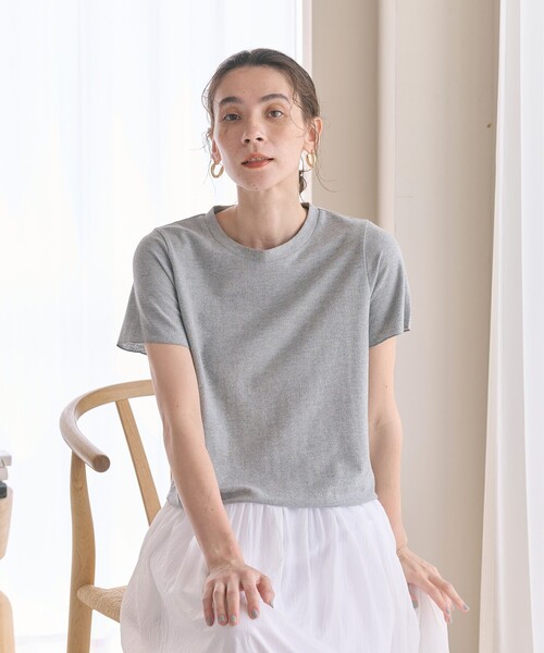BEAUTY&YOUTH UNITED ARROWS｜ラメ ショートスリーブ Tシャツ