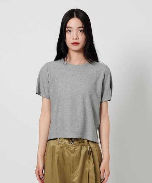 【BEAUTY&YOUTH】ラメショートスリーブTシャツ(ホワイト) ラメ ショートスリーブ Tシャツ（BEAUTY&YOUTH UNITED ARROWS