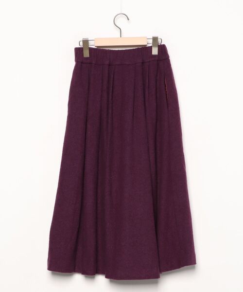 「SACRA」 フレアスカート 38 パープル レディース_画像2