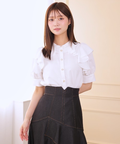 AND COUTURE（アンドクチュール） ロング スカート 夏 デニムライク