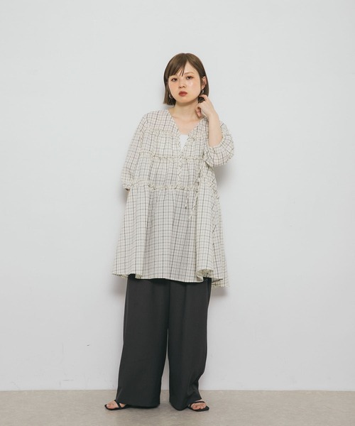 【sandro】関税・送料込★ブルー チェック ミニワンピース sandro】関税・送料込☆ブルー チェック ミニワンピース (sandro
