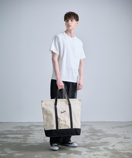 NUMBER (N)INE ナンバーナイン キャンバス レザー トートバッグ NUMBER (N)INE トートバッグ 「NUMBER(N)INE/ナンバーナイン