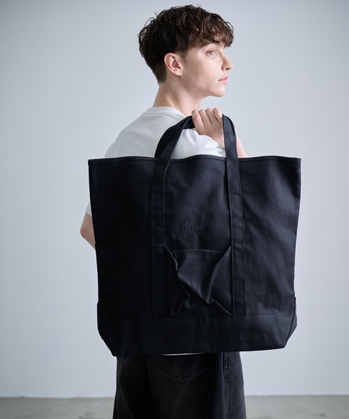 NUMBER (N)INE ナンバーナイン キャンバス レザー トートバッグ NUMBER (N)INE トートバッグ 「NUMBER(N)INE/ナンバーナイン