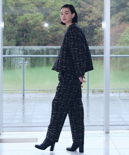 「Audrey and John Wad」 中綿ブルゾン FREE ネイビー レディース_画像2