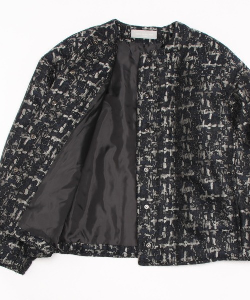 「Audrey and John Wad」 中綿ブルゾン FREE ネイビー レディース_画像7