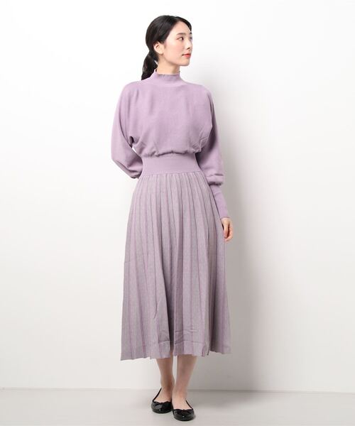 LAGUNAMOON（ラグナムーン） ニットワンピース SMALL ラベンダー