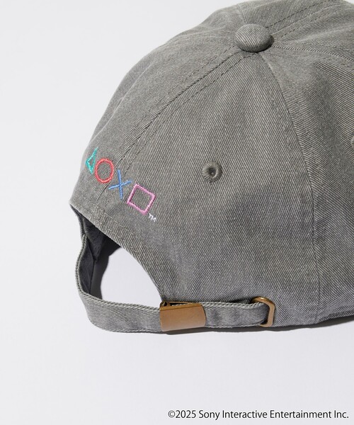メタルプレート　PlayStation グレーキャップ 調整可能 FREAK'S STORE キャップ 帽子 PlayStation LOGO CAP
