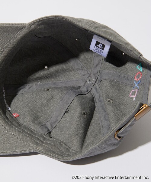 メタルプレート　PlayStation グレーキャップ 調整可能 FREAK'S STORE キャップ 帽子 PlayStation LOGO CAP