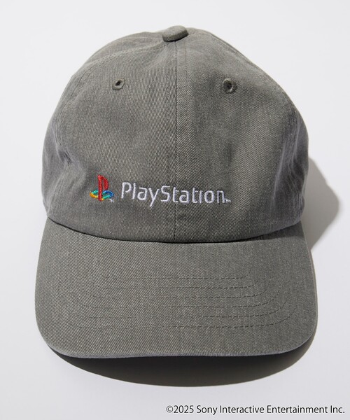 メタルプレート　PlayStation グレーキャップ 調整可能 FREAK'S STORE キャップ 帽子 PlayStation LOGO CAP