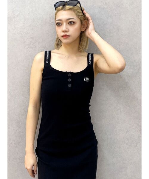 GYDA ワンピース フロントボタンSymmetryGYDAキャミロング