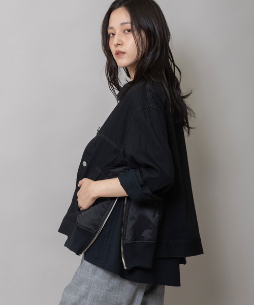 Munich（ミューニック） デニムジャケット gジャン 8ozデニム×ナイロン