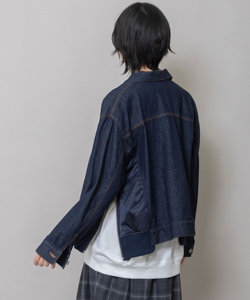 Munich（ミューニック） デニムジャケット gジャン 8ozデニム×ナイロン