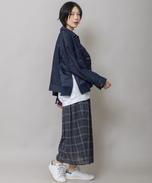 Munich（ミューニック） デニムジャケット gジャン 8ozデニム×ナイロン