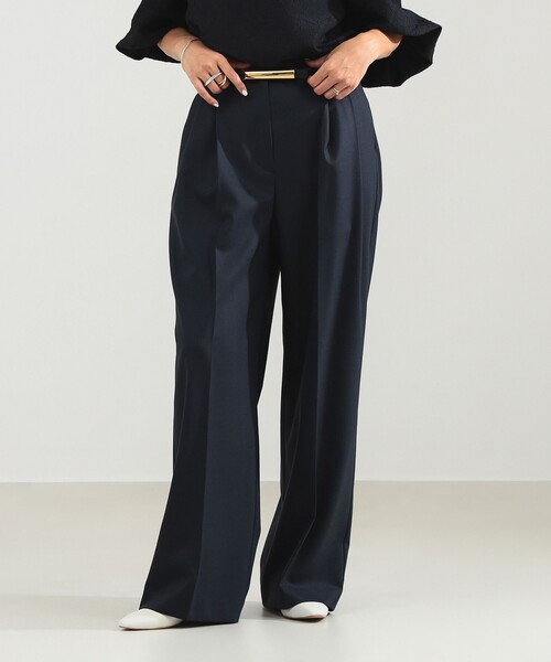 新品　Demi-Luxe BEAMS パンツ　レディース　ダークネイビー　40 Demi-Luxe BEAMS パンツ エディター東原妙子 × / ツイル