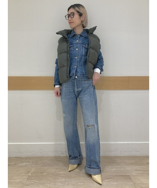 「GAP」 デニムジャケット XX-SMALL ライトインディゴブルー レディース
