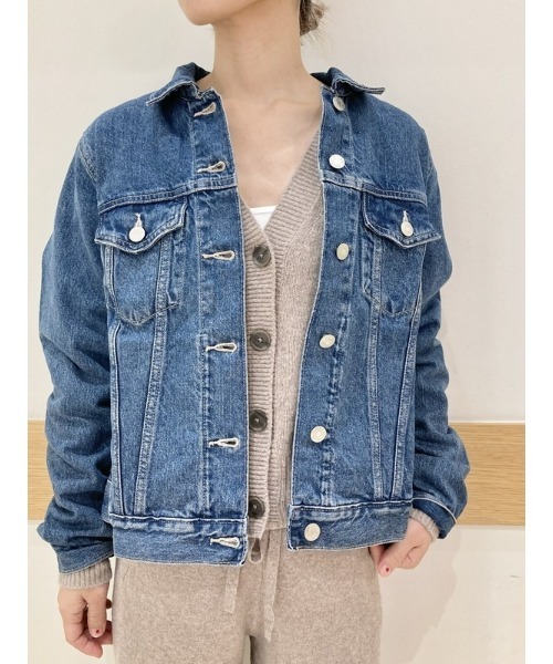 「GAP」 デニムジャケット XX-SMALL ライトインディゴブルー レディース