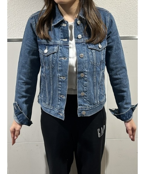 「GAP」 デニムジャケット XX-SMALL ライトインディゴブルー レディース