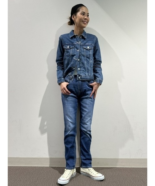 「GAP」 デニムジャケット XX-SMALL ライトインディゴブルー レディース