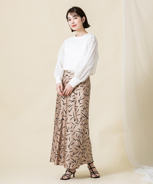 「Gready Brilliant」 「favori」長(zhǎng)袖カットソー 38 オフホワイト レディース