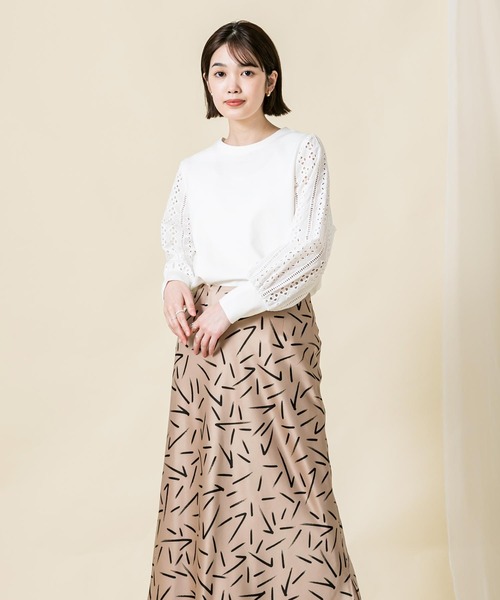 「Gready Brilliant」 「favori」長(zhǎng)袖カットソー 38 オフホワイト レディース