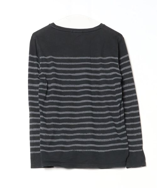 ☆ バーバリーブラックレーベル ボーダー柄 長袖Tシャツ/カットソー/メンズ/2 BURBERRY BLACK LABEL 「BURBERRY LABEL」 ボーダー柄長袖T
