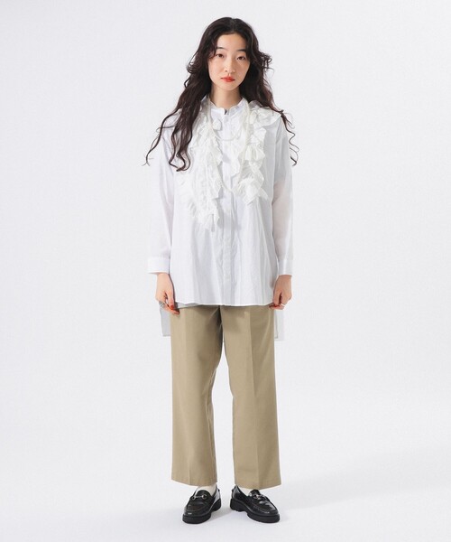「BEAMS BOY」 「TORI-TO」ドルマンスリーブブラウス ONE SIZE ホワイト レディース BEAMS BOY ブラウス シャツ 「別注」TORI-TO / リボン