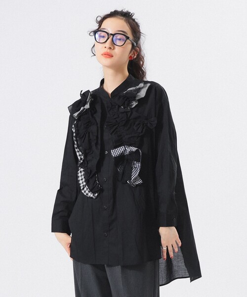 ブラウス シャツ 「別注」TORI-TO / リボン シャツ レディース BEAMS BOY ブラウス シャツ 「別注」TORI-TO / リボン