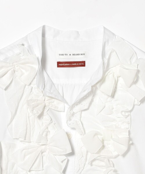 ☆美品☆BEAMS tori-toブラウス BEAMS BOY ブラウス シャツ 「別注」TORI-TO / リボン
