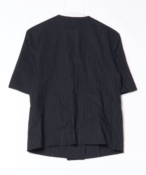 【美品】UNITED ARROWSネイビー ノーカラー ジャケット＆パンツ UNITED ARROWS 「UNITED ARROWS」 ノーカラージャケット 36