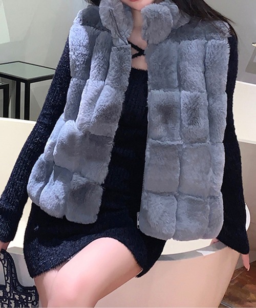ベスト ジレ ファーショートベスト レディース : ZOZOTOWN Yahoo!店