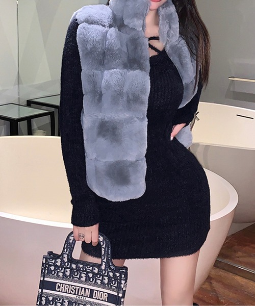 ベスト ジレ ファーショートベスト レディース : ZOZOTOWN Yahoo!店