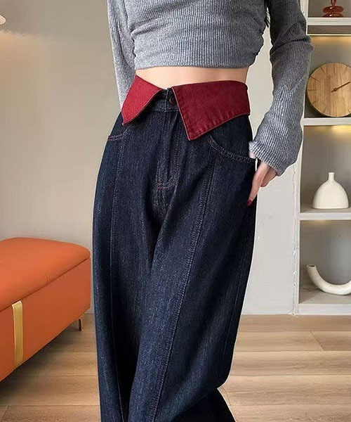 gossip!ロサンゼルス ジーンズ デニム デニムパンツ Y2K配色カラー
