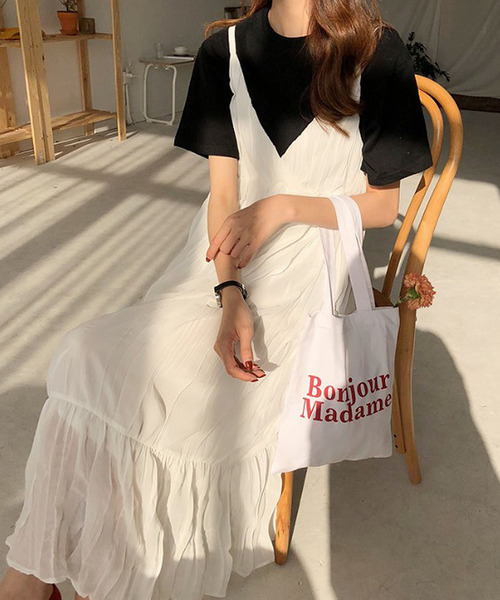 「Bifrost」 キャミソールワンピース F ブラック レディース_画像3