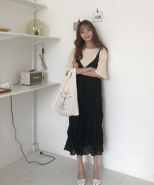 「Bifrost」 キャミソールワンピース F ブラック レディース_画像6