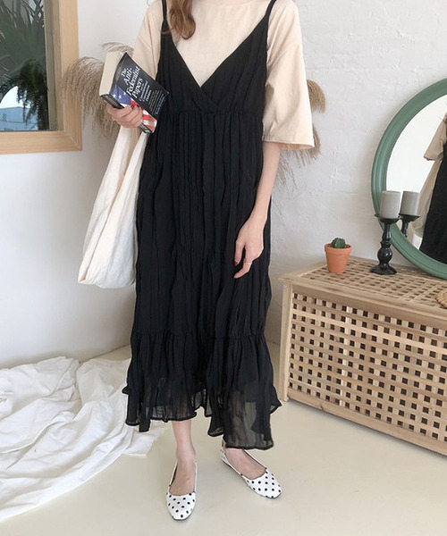 「Bifrost」 キャミソールワンピース F ブラック レディース_画像9