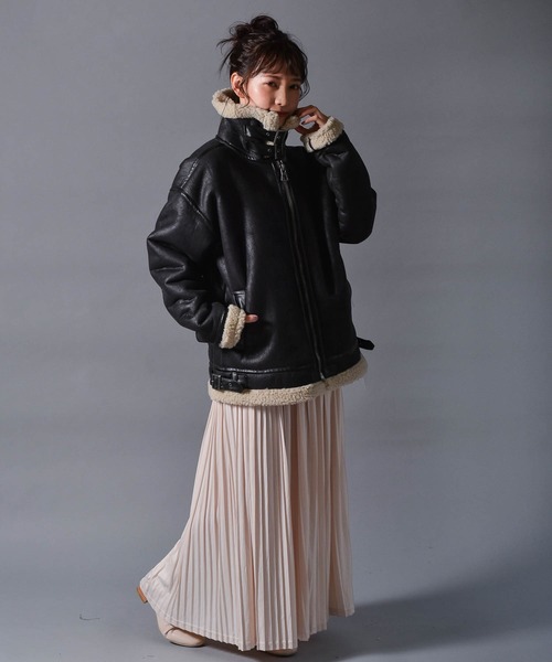 「Starting Over」 ブルゾン X-LARGE ブラウン レディース_画像2