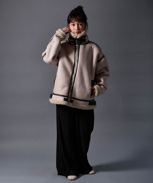 「Starting Over」 ブルゾン X-LARGE ブラウン レディース_画像3