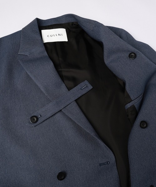 ジャケット テーラードジャケット Faux Denim Slant Belt Tailored Jacket メンズ レディースの画像