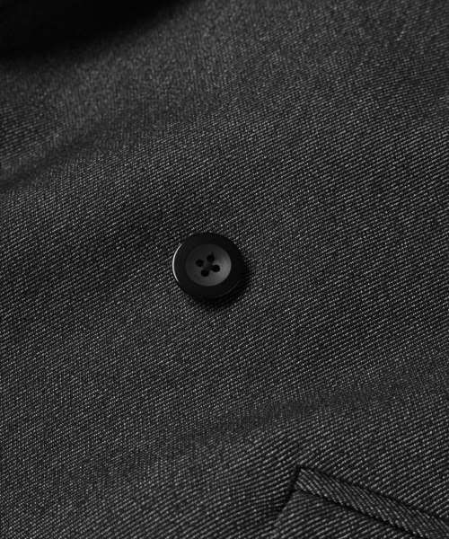 ジャケット テーラードジャケット Faux Denim Slant Belt Tailored Jacket メンズ レディースの画像