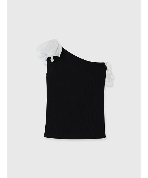 anuans（アニュアンス） tシャツ ドッキングカットトップス レディース
