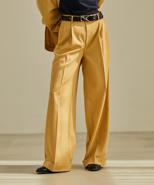 soerte スラックス soerte スラックス Wide straight slacks/ワイドストレート