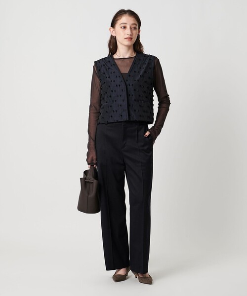 ユナイテッドアローズ ジレ　リボンカットジャガードベスト UNITED ARROWS（ユナイテッドアローズ）の「リボン カット