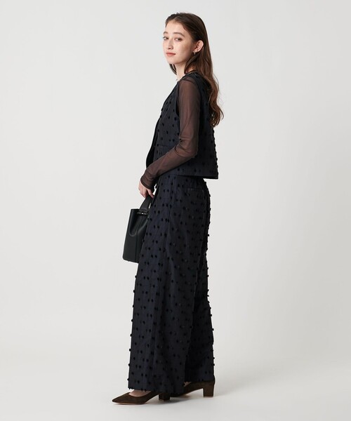 ユナイテッドアローズ ジレ　リボンカットジャガードベスト UNITED ARROWS ベスト ジレ リボン カットジャガード
