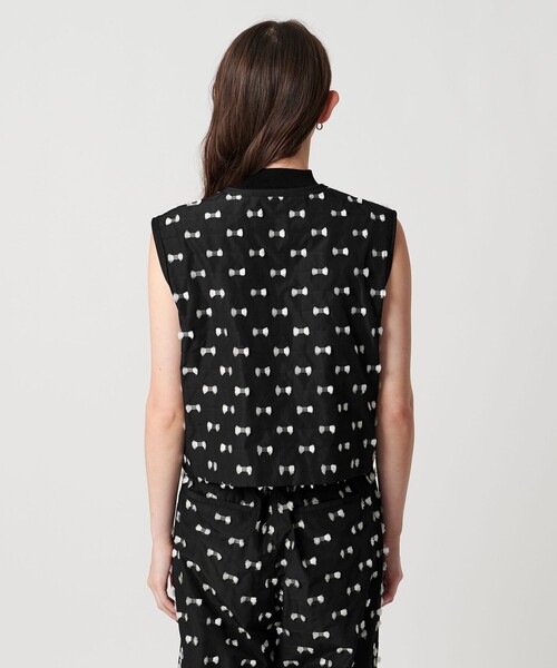 ユナイテッドアローズ ジレ　リボンカットジャガードベスト UNITED ARROWS ベスト ジレ リボン カットジャガード