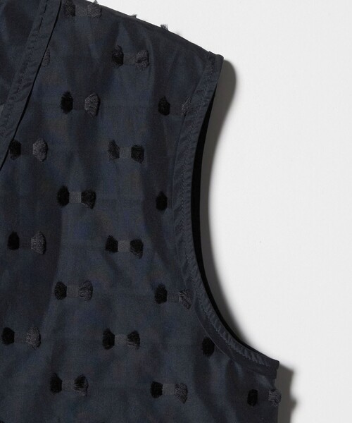 ユナイテッドアローズ ジレ　リボンカットジャガードベスト UNITED ARROWS ベスト ジレ リボン カットジャガード