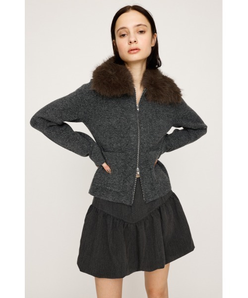 SLY ニット セーター 「2025AW」F/FUR COLLAR KNIT TOPS