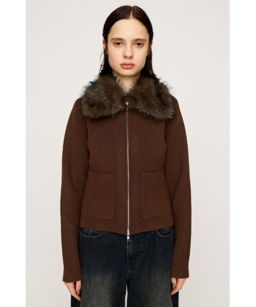SLY ニット セーター 「2025AW」F/FUR COLLAR KNIT TOPS