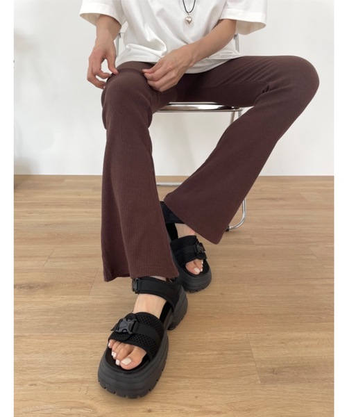 「Didot.showroom」 フラットサンダル 24cm ブラック レディース_画像9