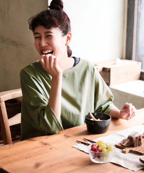 「soulberry」 半袖Tシャツ M オリーブ レディース_画像3