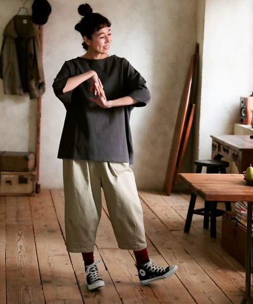 「soulberry」 半袖Tシャツ M オリーブ レディース_画像4